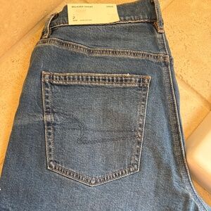 American Eagle High Waisted Relaxed Denim Short